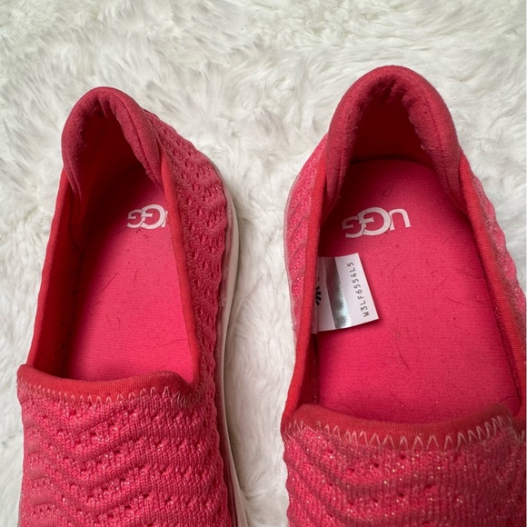UGG Caplan Pink Mesh Slip On Sneakers Size 5.5 - Picture 5 of 10